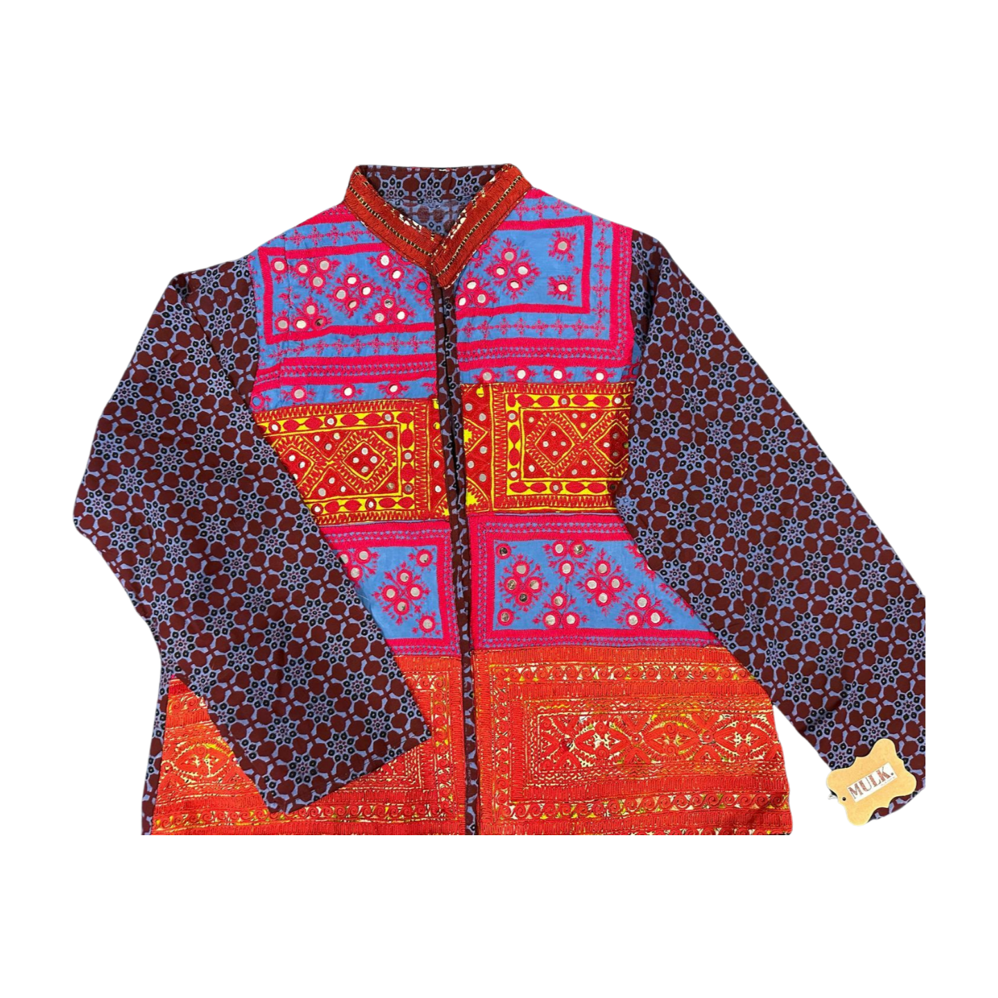 Jor Kari block print vest (Opal)