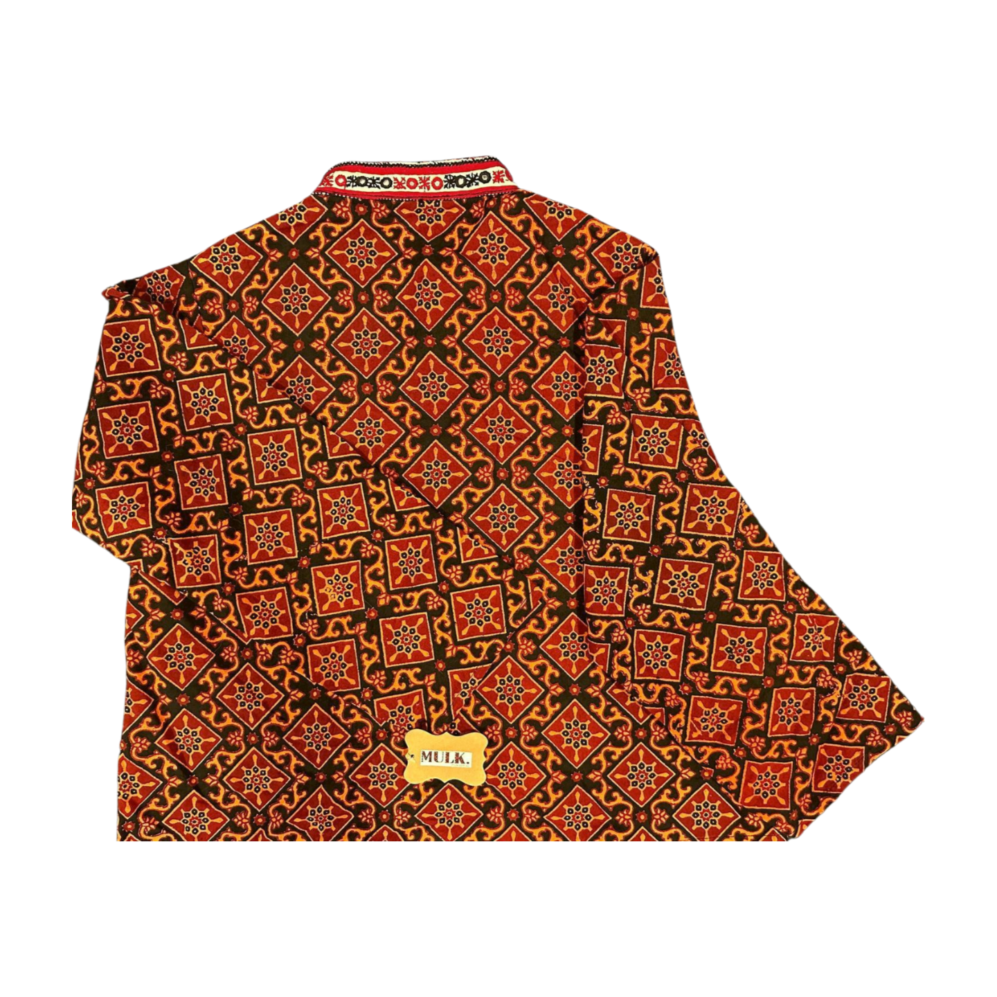 Jor Kari block print jacket (Carnelian)